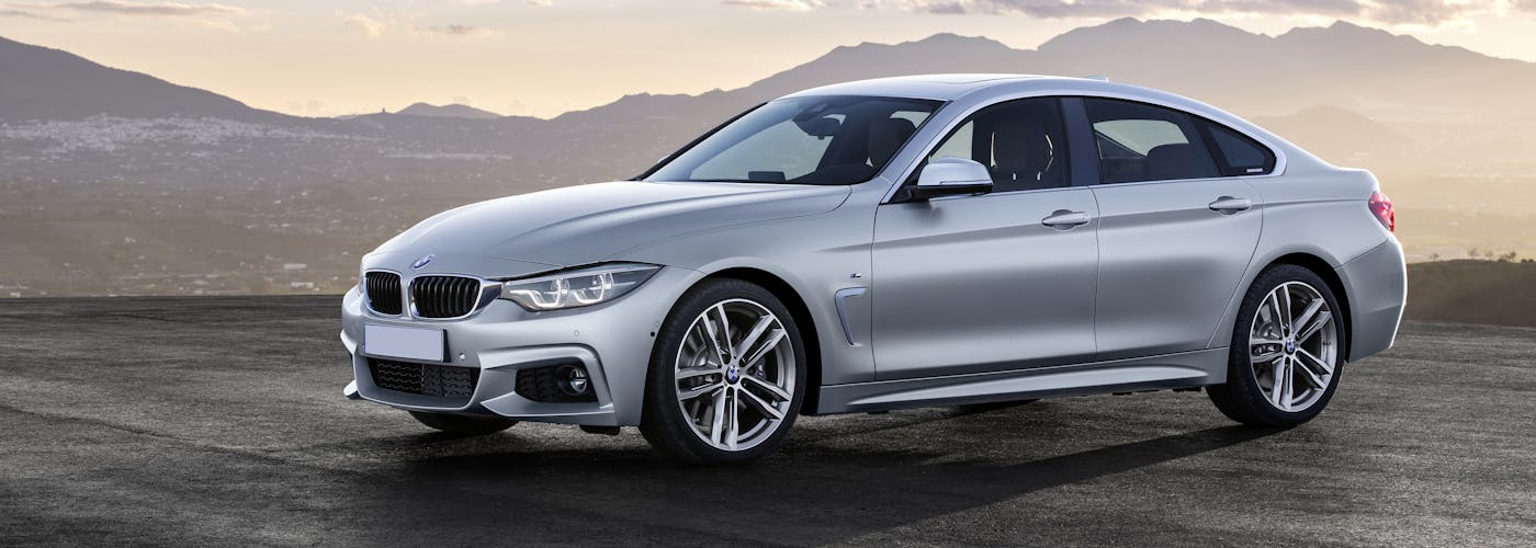 The front exterior of the BMW 4 Series Gran Coupe