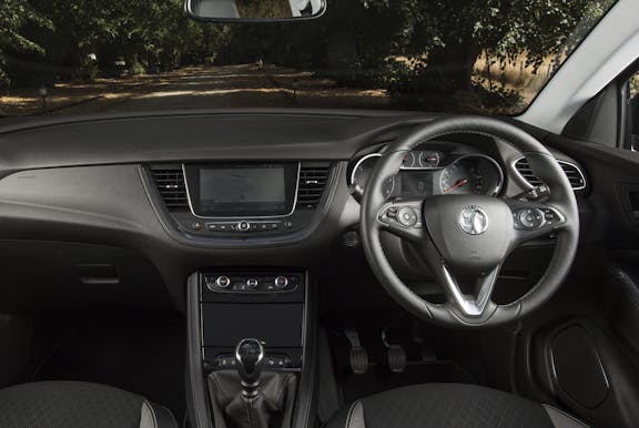 Interior shot of the Vauxhall Grandland X