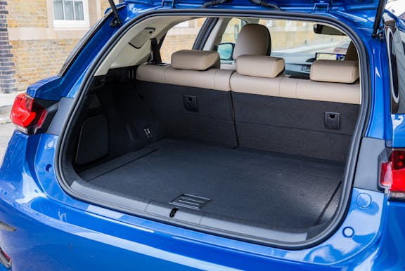Boot space shot of the Lexus CT