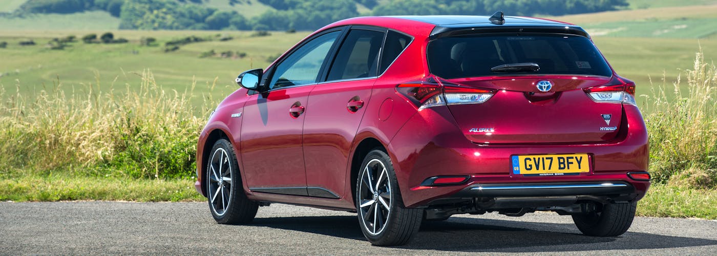 Rear exterior of the Toyota Auris