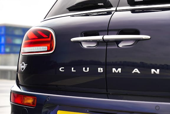 Badge shot of the Mini Clubman