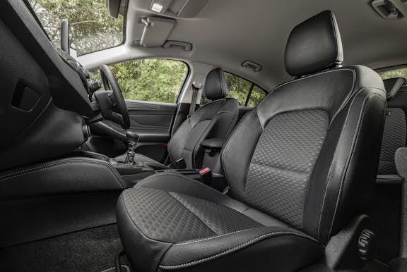 Front seat shot of the Ford Focus