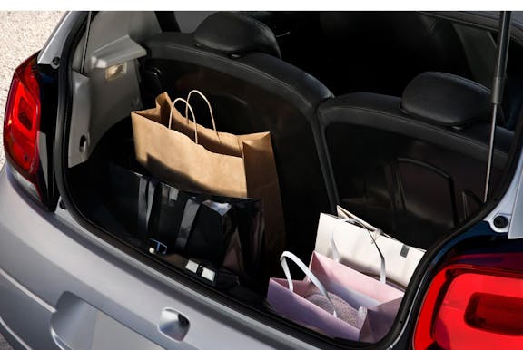 Boot space shot of the Citroen C1