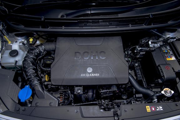 Engine shot of the Kia Picanto