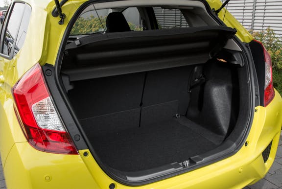 Boot space shot of the Honda Jazz