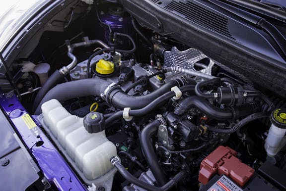 Engine shot of the Nissan Juke