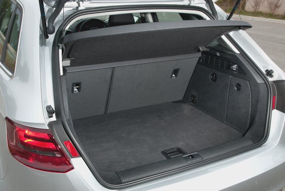 Boot space shot of the Audi A3