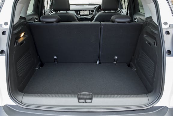 Boot shot of the Vauxhall Crossland X