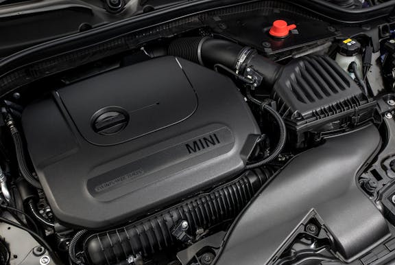 Engine shot of the Mini Hatch