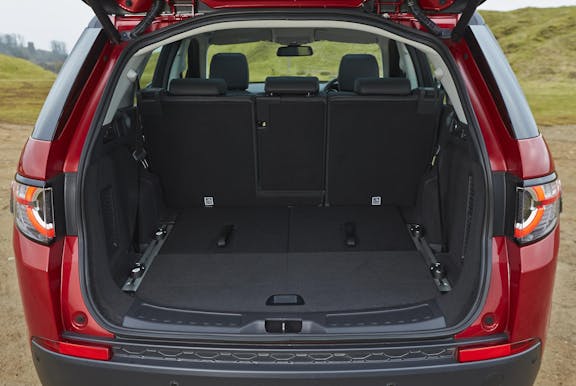 Boot space shot of the Land Rover Discovery Sport