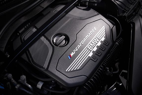 Engine shot of the BMW 1 Series