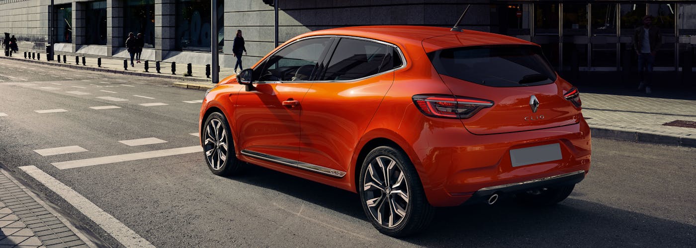 Rear exterior shot of the Renault Clio