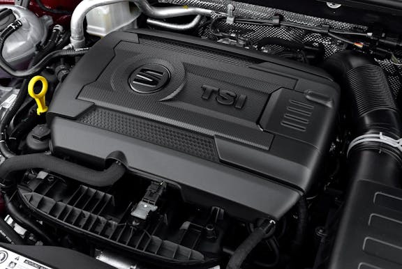 Engine shot of the Seat Leon