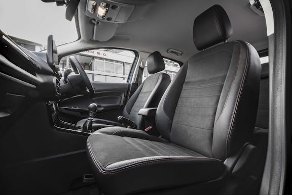 Front seat shot of the Ford Ecosport