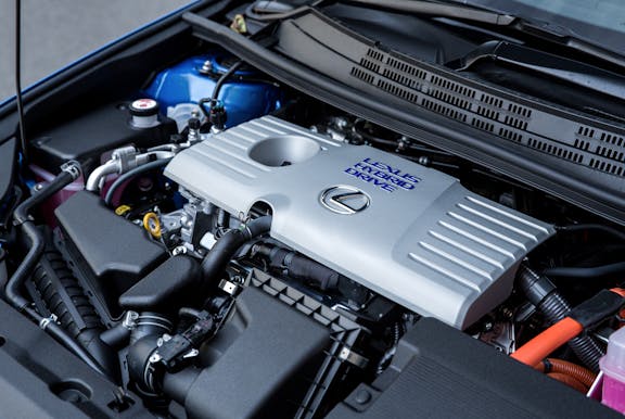 Engine shot of the Lexus CT