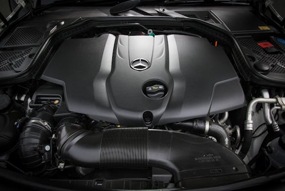 Engine shot of the Mercedes-Benz C-Class