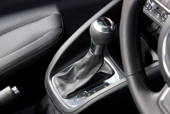 Gear stick shot of the Audi A1
