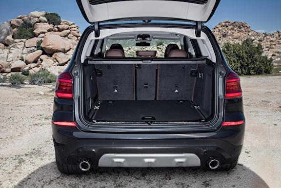 Boot space shot of the BMW X3