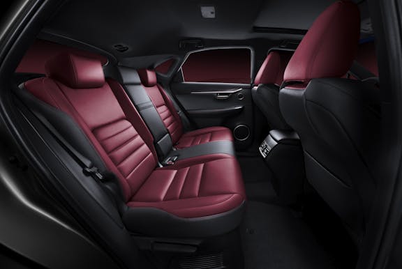 Rear seat shot of the Lexus NX