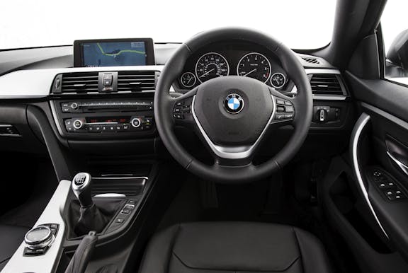 Interior of of a BMW 4 Series