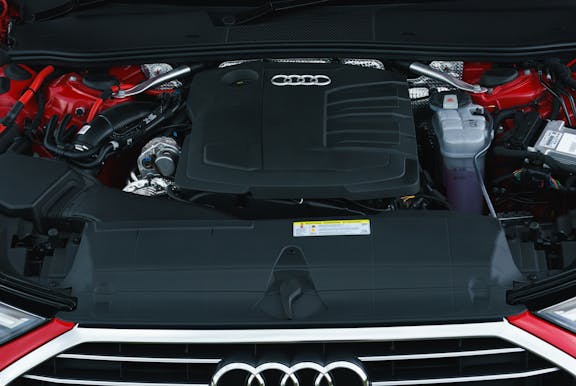 Engine shot of the Audi A6