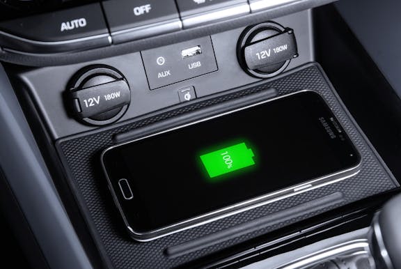 Controls shot of the Hyundai Ioniq