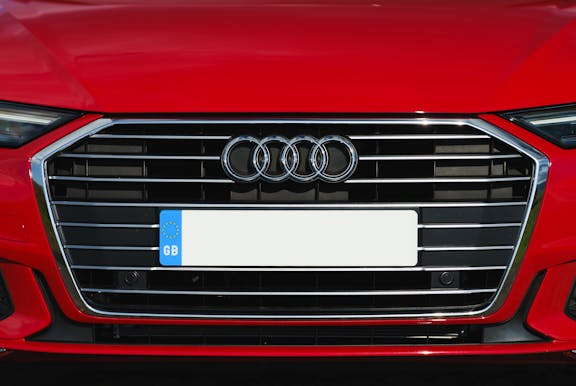 Grille shot of the Audi A6