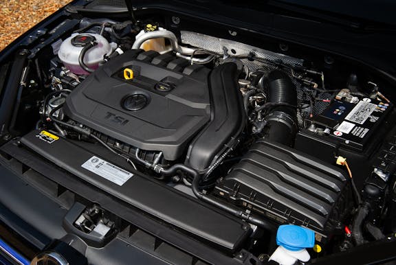 Engine shot of the Volkswagen Golf