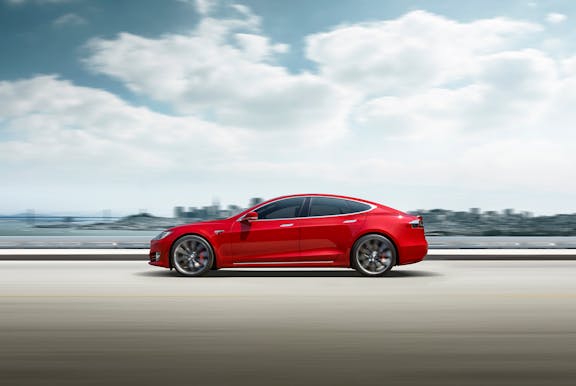 Tesla Model S side view