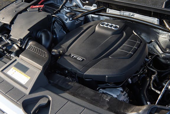 Engine shot of the Audi Q5