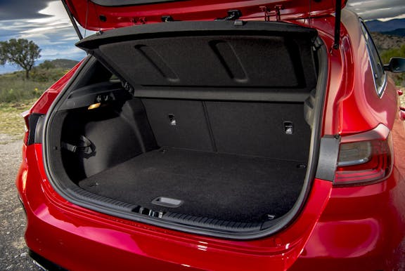 Boot space shot of the Kia Ceed