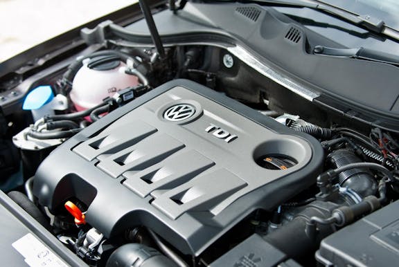 Engine shot of the Volkswagen Passat