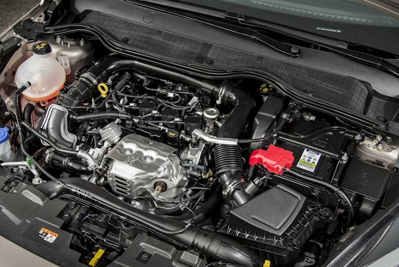 Engine shot of the Ford Fiesta