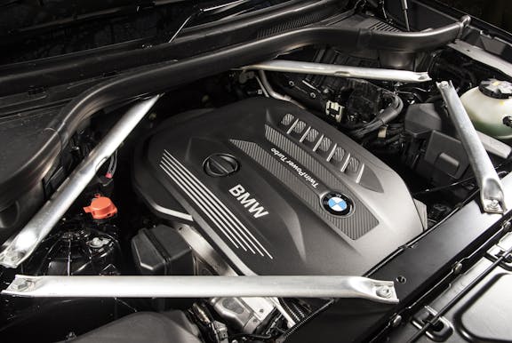 Engine shot of the BMW X5