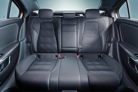Rear seat shot of the Mercedes-Benz A-Class