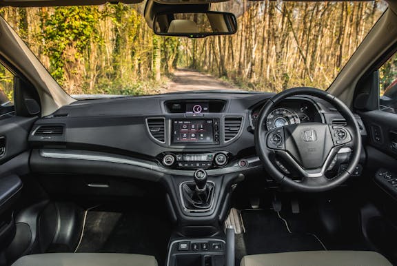 Interior shot of the Honda CR-V