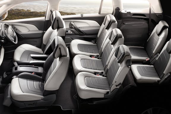 Rear seat shot of the Citroen Grand C4 Spacetourer