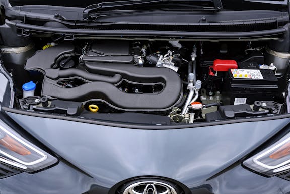 Engine shot of the Toyota Aygo