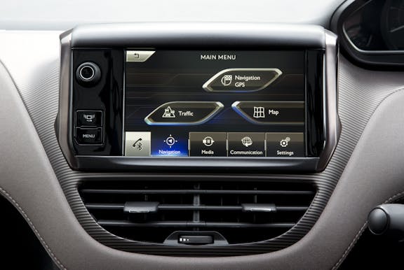 Fascia shot of the Peugeot 2008
