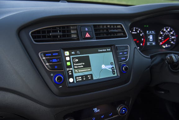Fascia shot of the Hyundai i20