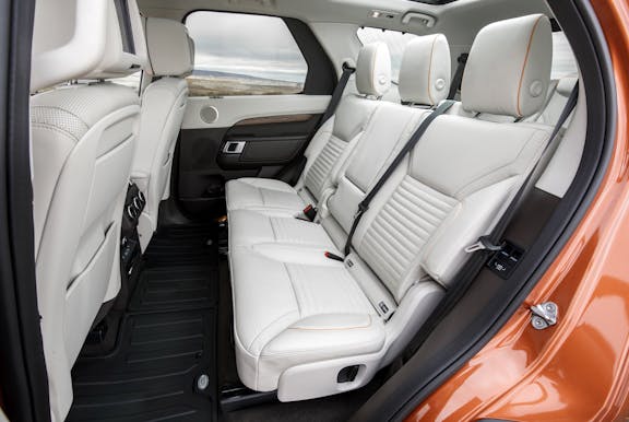 Rear seat shot of the Land Rover Discovery