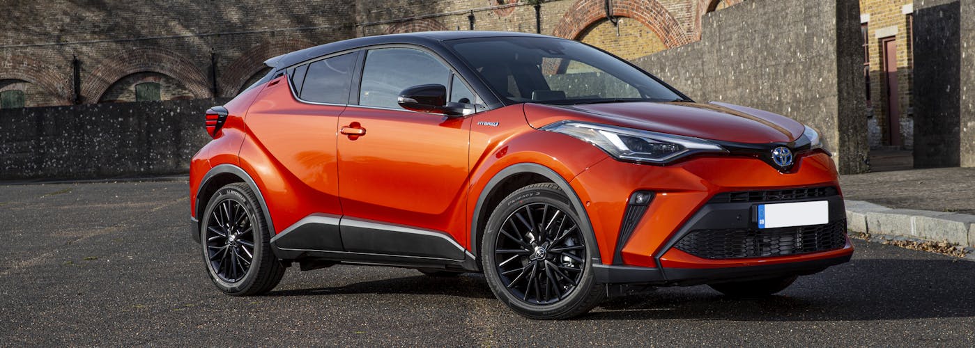 The front exterior of a Toyota C-HR