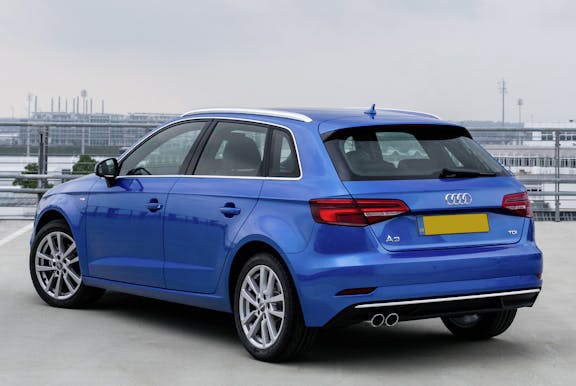 Rear external shot of an Audi A3