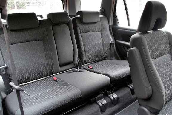 Rear seat shot of the Honda CR-V