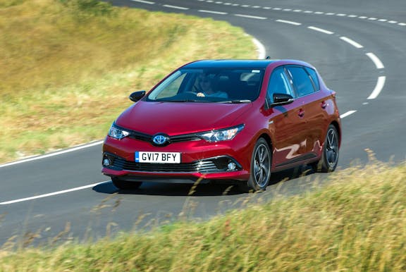 Front exterior of the Toyota Auris
