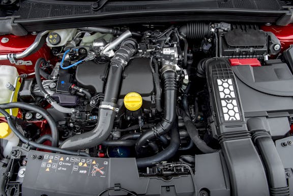 Engine shot of the Renault Megane