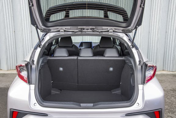 Boot shot of the Toyota C-HR