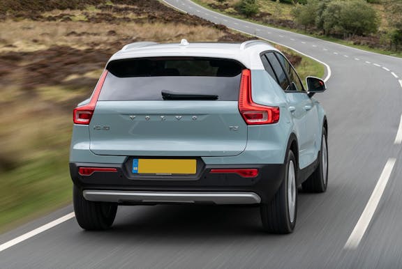 The rear exterior of a Volvo XC40