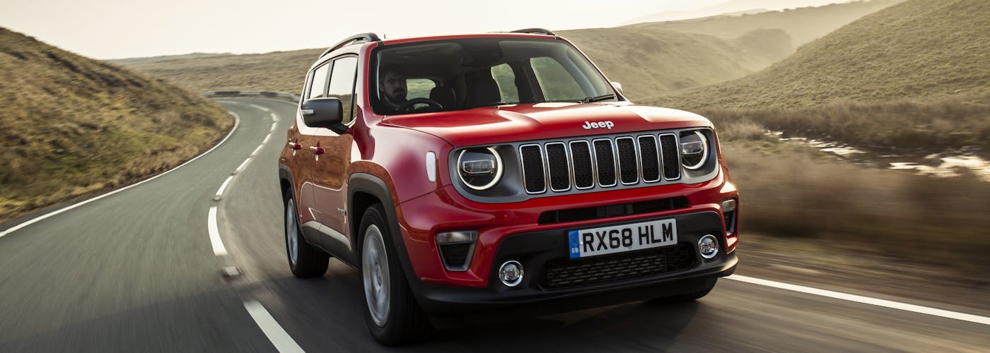 The front exterior of the Jeep Renegade