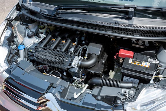 Engine shot of the Citroen C1